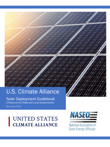 To assist states and localities in accelerating solar adoption, the U.S. Climate Alliance partnered with the National Association of State Energy Officials (NASEO) to elevate crucial strategies and tools for state and local governments.
