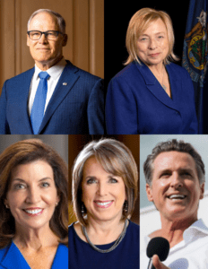 The U.S. Climate Alliance today announced that Washington Governor and founding member Jay Inslee and Maine Governor Janet Mills have been appointed co-chairs of the Alliance. They will also join California Governor Gavin Newsom, and co-chairs elect New York Governor Kathy Hochul and New Mexico Governor Michelle Lujan Grisham on the Alliance’s executive committee charged with overseeing the strategic direction of the coalition.