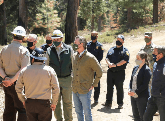 Resilience | Governor Newsom in California | Photo credit: CAL FIRE