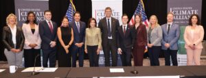 The U.S. Climate Alliance released new analysis showing its members have collectively reduced net greenhouse gas emissions 24 percent below 2005 levels, while increasing their collective GDP by 34 percent.