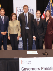 The U.S. Climate Alliance today released new analysis showing its members have collectively reduced net greenhouse gas emissions 24 percent below 2005 levels, while increasing their collective GDP by 34 percent.