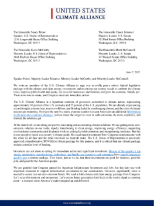 In a letter to congressional leaders, 22 U.S. Climate Alliance governors called for swift passage of a robust federal legislative package with the climate and clean energy investments.