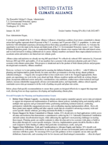 The U.S. Climate Alliance submitted a letter to the U.S. Environmental Protection Agency (EPA) to provide input on the design and deployment of new Climate Pollution Reduction grants, made possible by the Inflation Reduction Act.