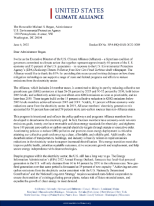 The U.S. Climate Alliance submitted a letter to the U.S. Environmental Protection Agency (EPA) to respond to EPA’s “Reducing Climate Pollution from New Gas-Fired Turbines” draft whitepaper and provide input on how these mitigation technologies can support a range of state and federal programs and efforts to reduce emissions from the electricity sector.