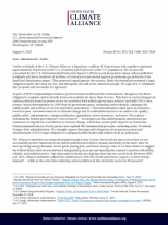 The U.S. Climate Alliance submitted a letter to the U.S. Environmental Protection Agency (EPA) urging it to withdraw its proposal to repeal carbon pollution standards against greenhouse gas pollution from fossil fuel-fired power plants.
